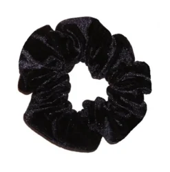 Dansebutikken Gymnastik Hårtilbehør|Hår Accessories-Sort velour hårelastik