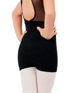 Børn Dansebutikken Ballet Underdele Børn-Sorte bløde strik shorts til piger Capezio