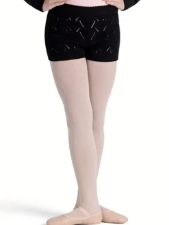 Børn Dansebutikken Ballet Underdele Børn-Sorte bomulds strik shorts til piger Bloch