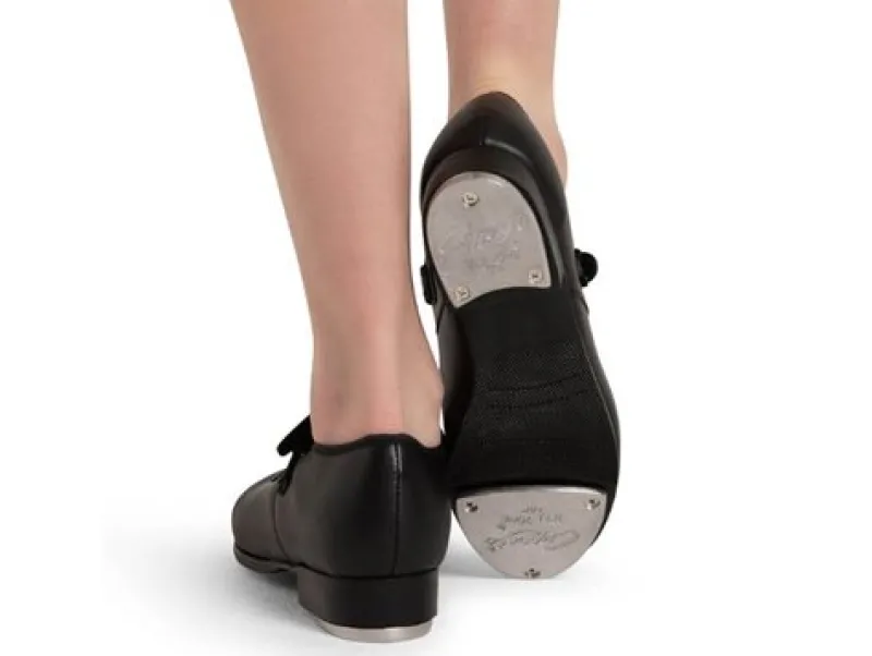 Dame Dansebutikken Stepsko Damer-Stepsko Terra sort PU med velcrospænde