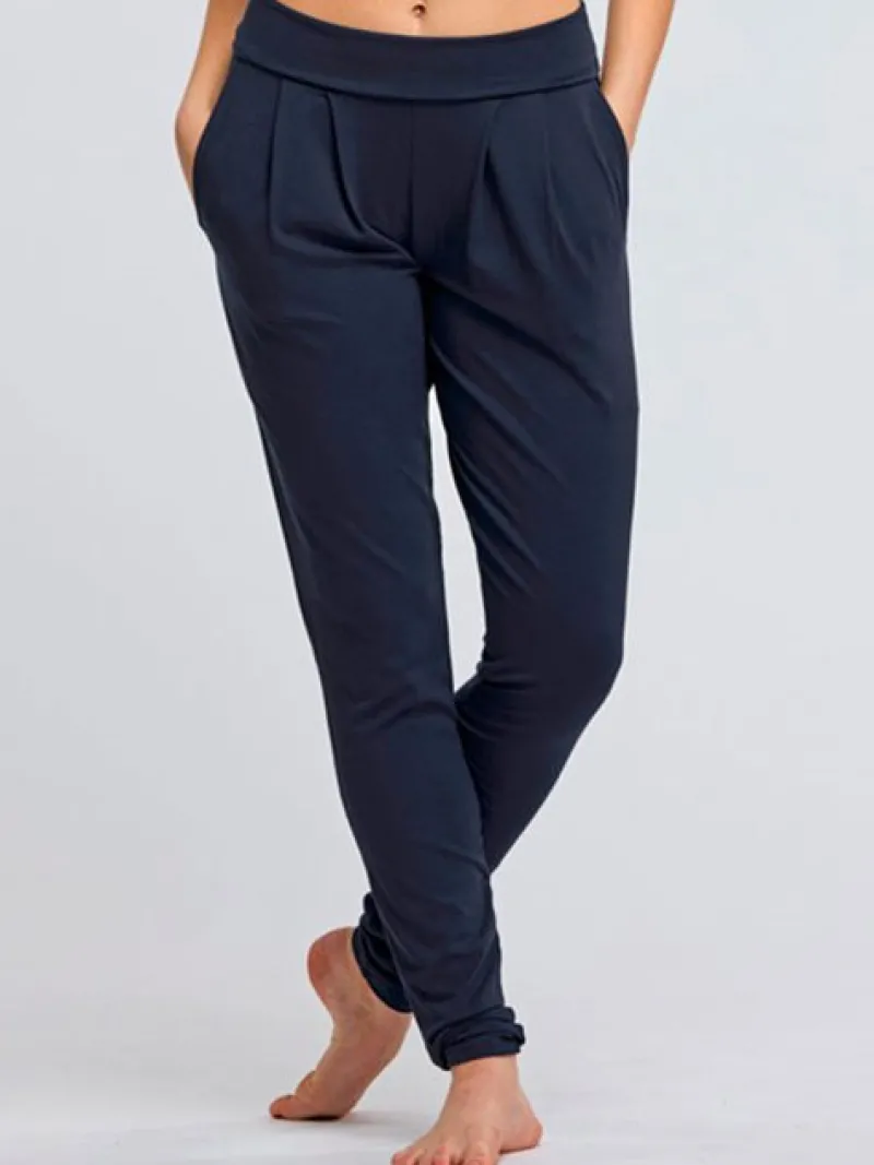 Dansebutikken Pilates Bukser/leggings|Yogabukser-TempsDanse blå lange bukser