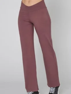 Dansebutikken Pilates Bukser/leggings|Yogabukser-TempsDanse dæmpet rødbrune bukser til dans og yoga