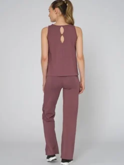 Dansebutikken Pilates Overdele|Yogabluser-Tempsdanse smuk dæmpet rødbrun tanktop til damer