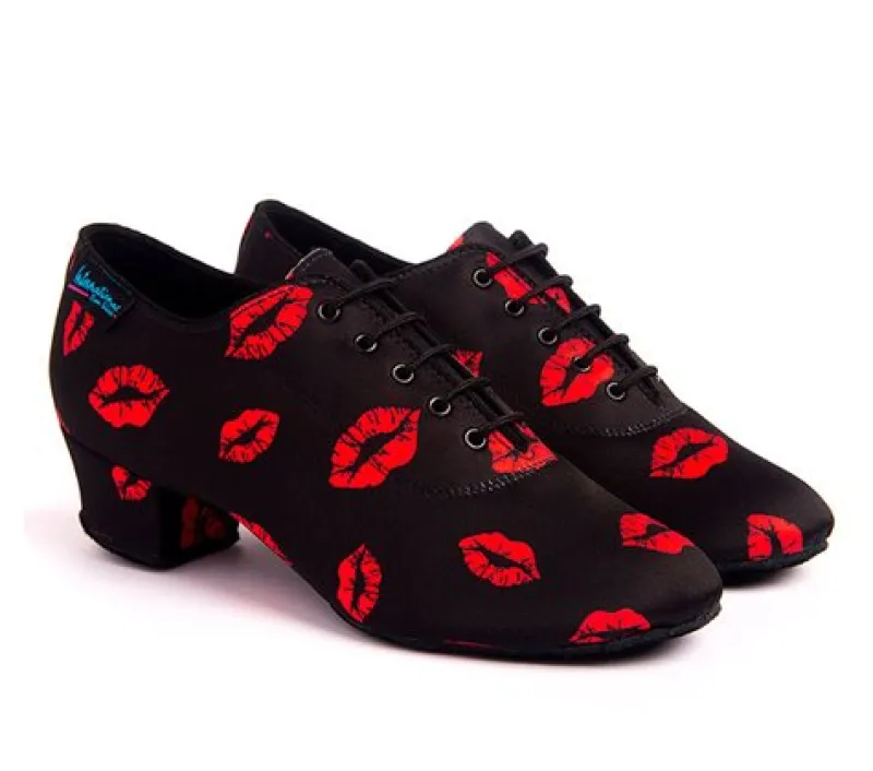 Dame Dansebutikken Salsasko Damer|Tangosko Damer-Træningssko fra International lipstick til damer