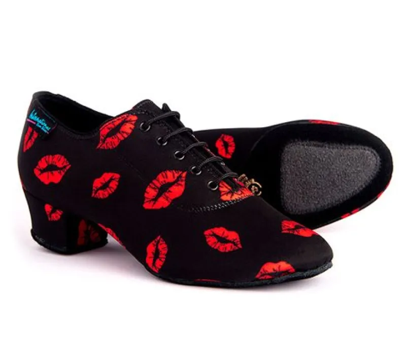 Dame Dansebutikken Salsasko Damer|Tangosko Damer-Træningssko fra International lipstick til damer