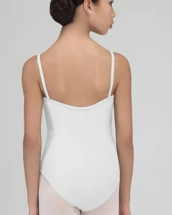 Børn Dansebutikken Balletdragter Børn-Wear Moi dragt med rynk i hvid