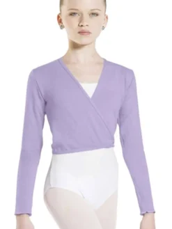 Børn Dansebutikken Overdele Piger|Ballet Toppe Børn-Wearmoi lilla slå om overdel børn ballet/gymnastik