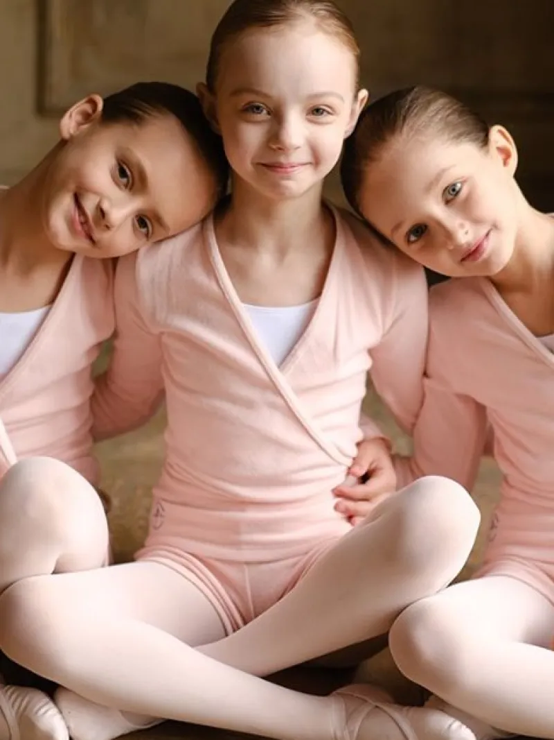 Børn Dansebutikken Underdele Piger|Ballet Underdele Børn-Wearmoi rosa strikshorts børn ballet/gymnastik