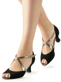 Dame Dansebutikken Salsasko Damer|Tangosko Damer-Werner Kern dansesko Gaby med justerbare stropper