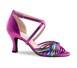 Dame Dansebutikken Salsasko Damer|Tangosko Damer-Werner Kern dansesko multifarvet med 6,5 cm hæl - Mary